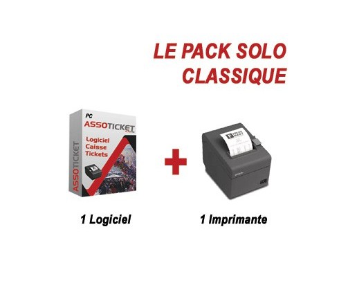 ASSOTICKET SOLO PACK LOGICIEL + IMPRIMANTE