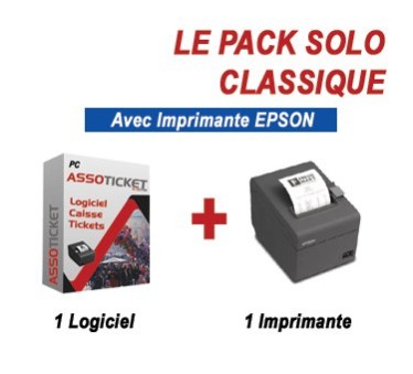 ASSOTICKET SOLO PACK LOGICIEL + IMPRIMANTE EPSON TMT20III