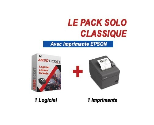 ASSOTICKET SOLO PACK LOGICIEL + IMPRIMANTE EPSON TMT20III